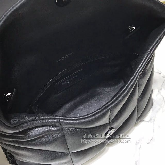 YSL爆款女士包包 聖羅蘭經典款絎縫小羊皮迷你號郵差包 YSL肩背斜挎包 602333  jjh1130